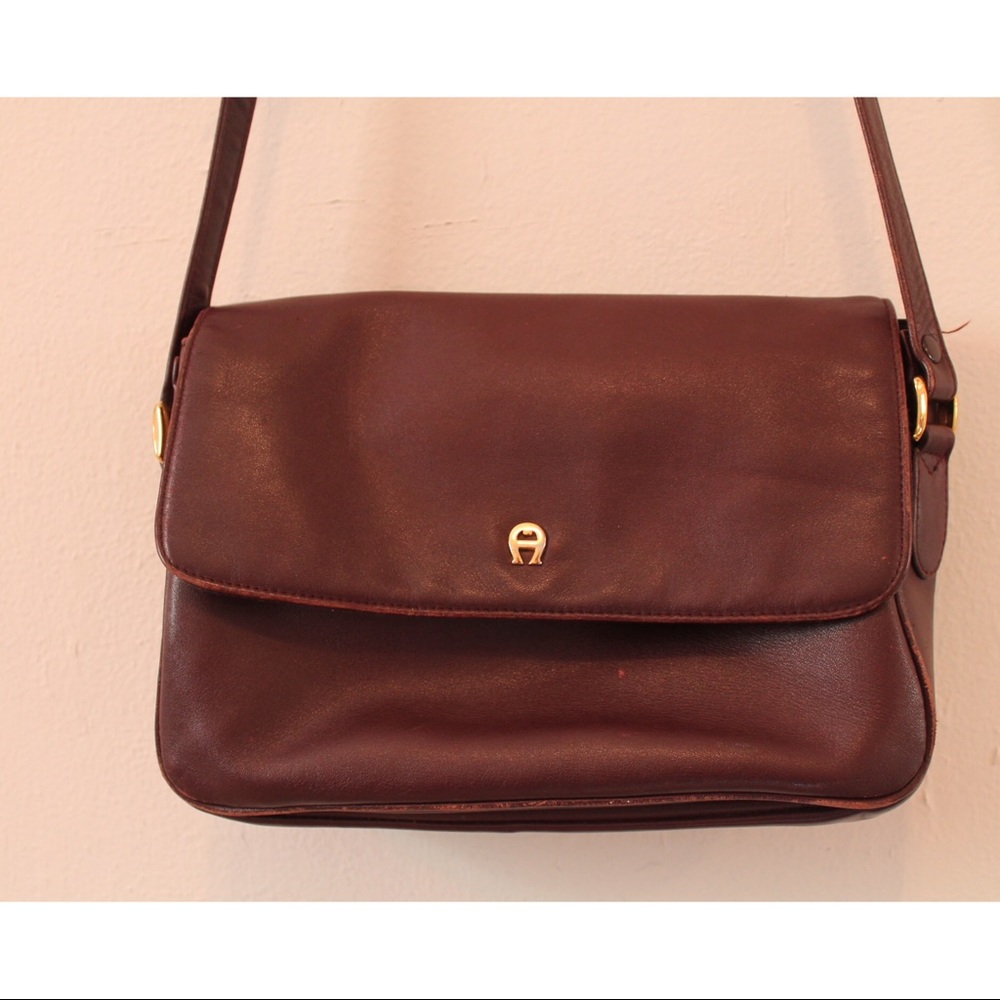 Etienne Aigner Red Leather Crossbody - Picture 3 of 5